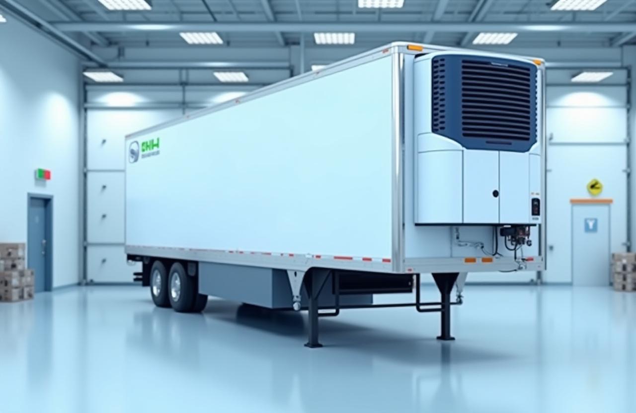 Temperature-controlled reefer trailer for pharmaceutical transport